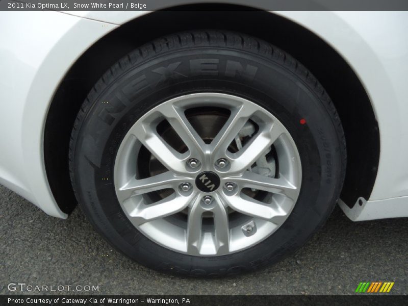 Snow White Pearl / Beige 2011 Kia Optima LX