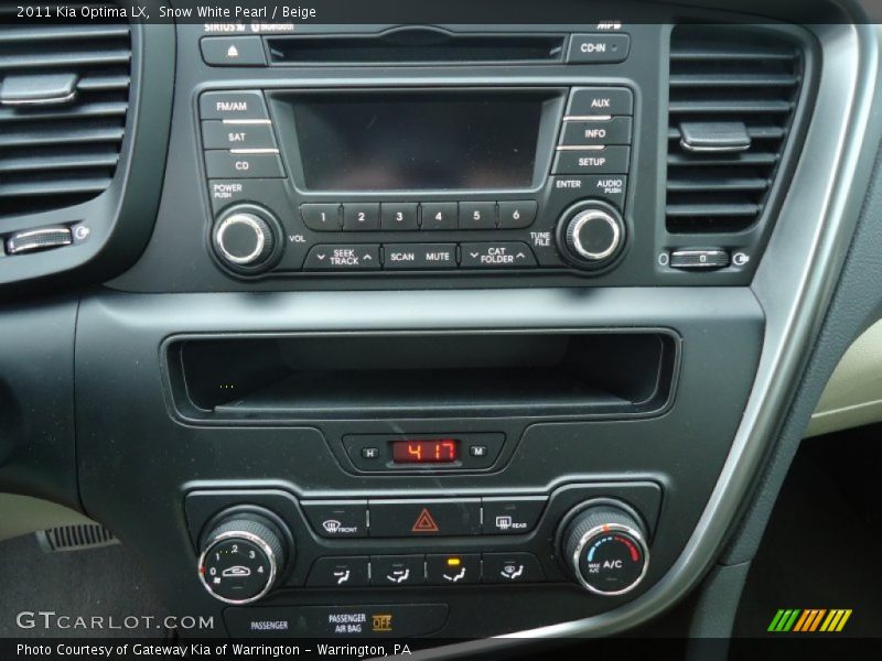Snow White Pearl / Beige 2011 Kia Optima LX