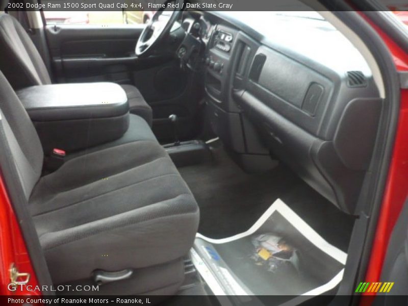 Flame Red / Dark Slate Gray 2002 Dodge Ram 1500 Sport Quad Cab 4x4