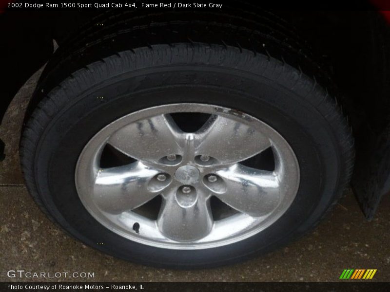 Flame Red / Dark Slate Gray 2002 Dodge Ram 1500 Sport Quad Cab 4x4