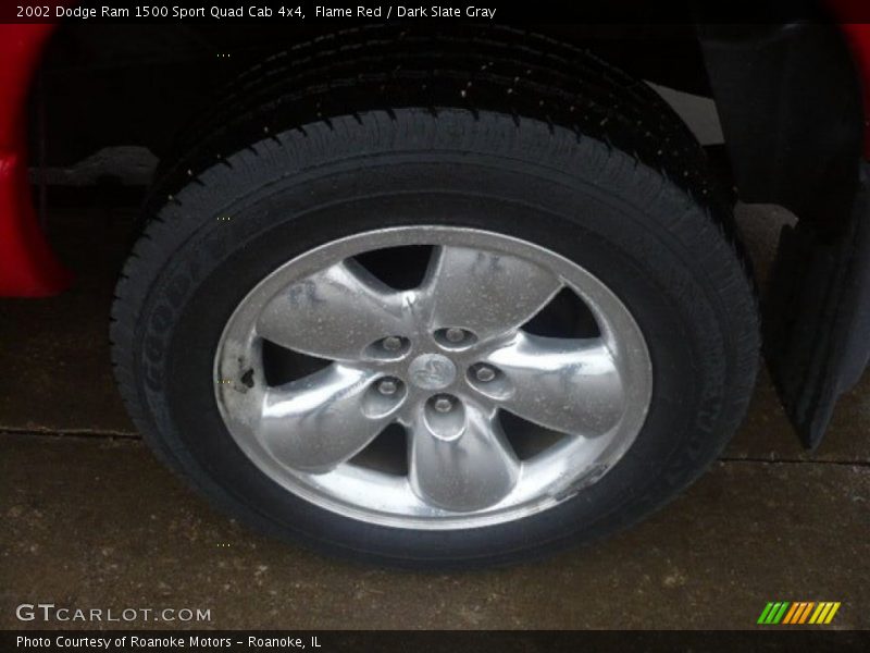 Flame Red / Dark Slate Gray 2002 Dodge Ram 1500 Sport Quad Cab 4x4