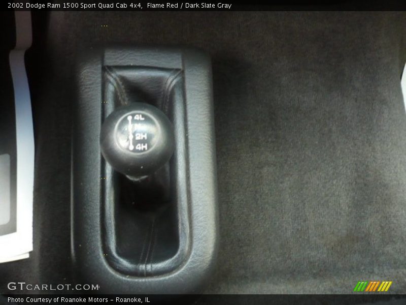 Flame Red / Dark Slate Gray 2002 Dodge Ram 1500 Sport Quad Cab 4x4