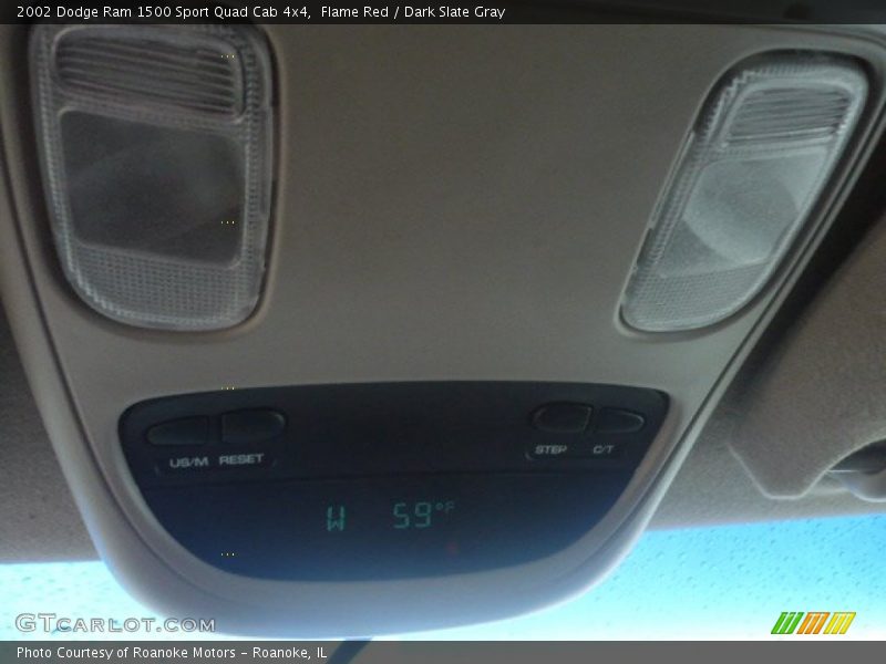 Flame Red / Dark Slate Gray 2002 Dodge Ram 1500 Sport Quad Cab 4x4