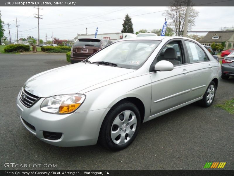 Silver / Gray 2008 Kia Spectra EX Sedan