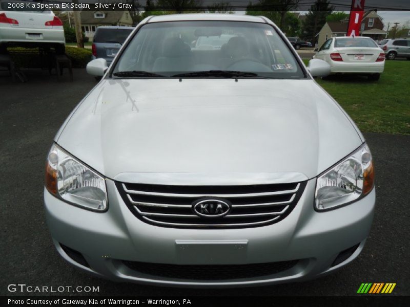 Silver / Gray 2008 Kia Spectra EX Sedan