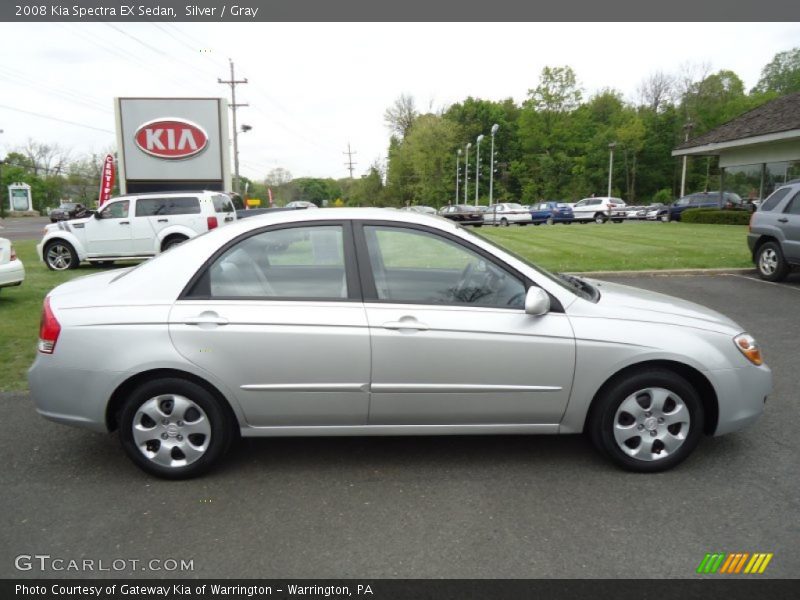 Silver / Gray 2008 Kia Spectra EX Sedan
