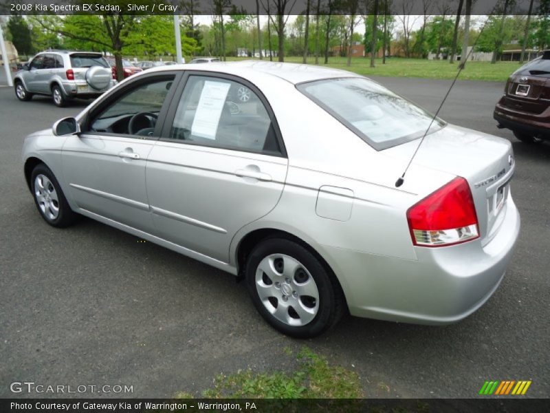 Silver / Gray 2008 Kia Spectra EX Sedan