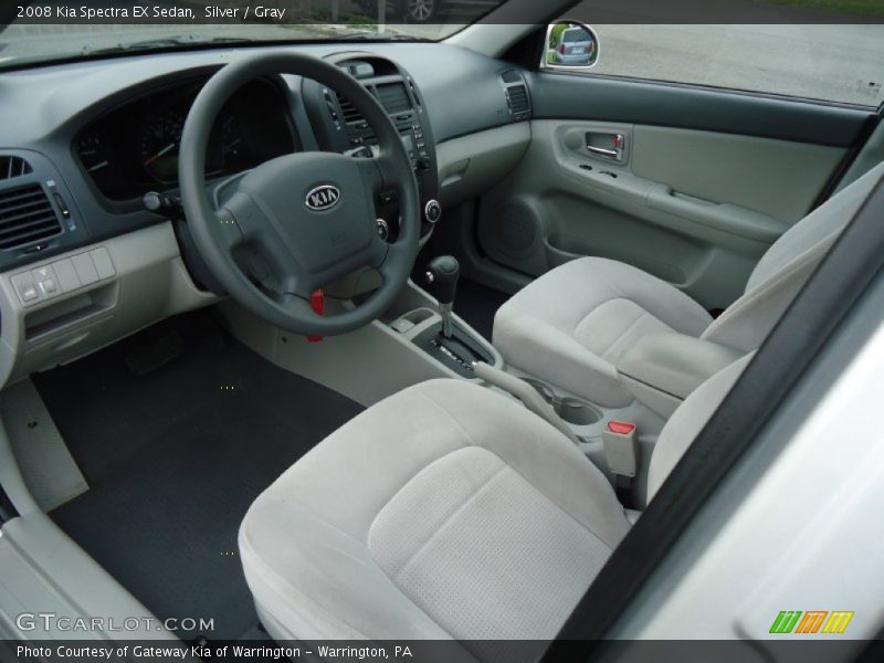 Silver / Gray 2008 Kia Spectra EX Sedan