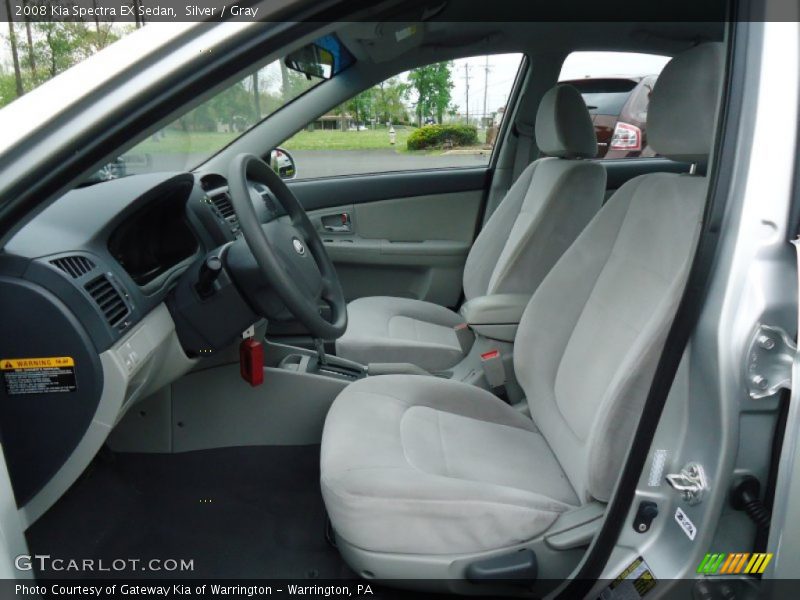 Silver / Gray 2008 Kia Spectra EX Sedan