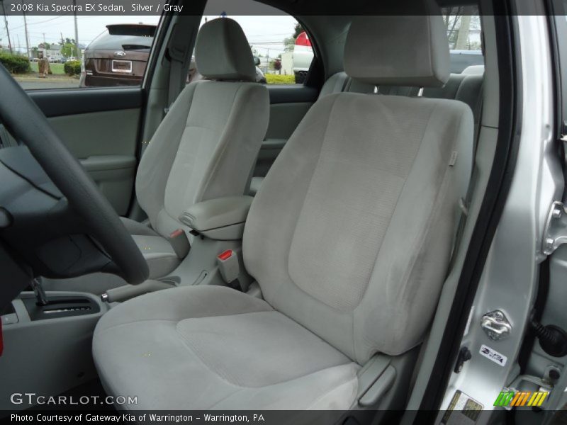 Silver / Gray 2008 Kia Spectra EX Sedan