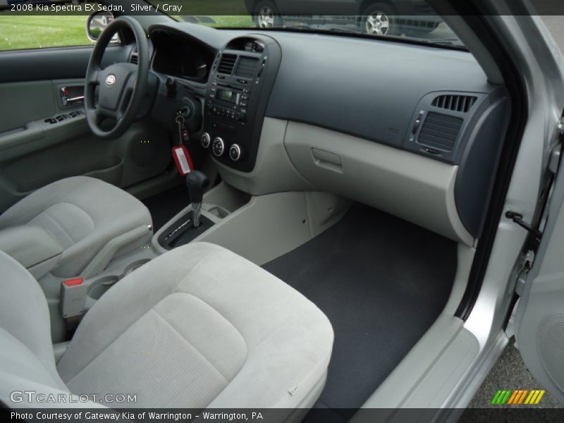 Silver / Gray 2008 Kia Spectra EX Sedan