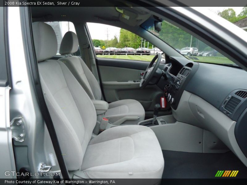 Silver / Gray 2008 Kia Spectra EX Sedan