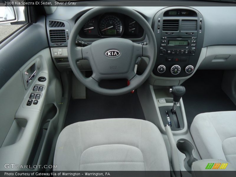 Silver / Gray 2008 Kia Spectra EX Sedan