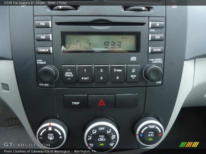 Silver / Gray 2008 Kia Spectra EX Sedan