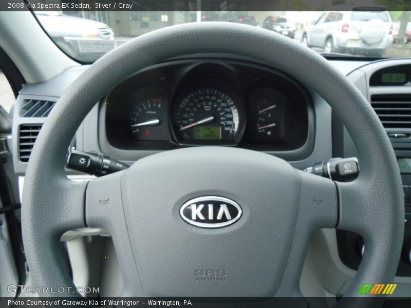 Silver / Gray 2008 Kia Spectra EX Sedan