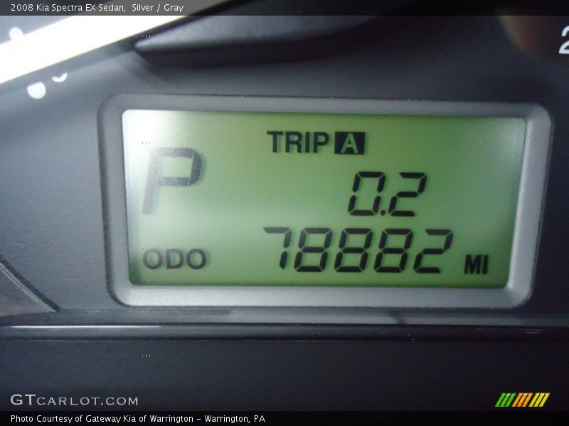 Silver / Gray 2008 Kia Spectra EX Sedan