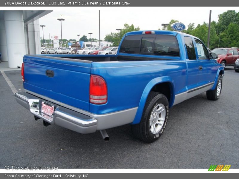 Atlantic Blue Pearl / Dark Slate Gray 2004 Dodge Dakota SLT Club Cab
