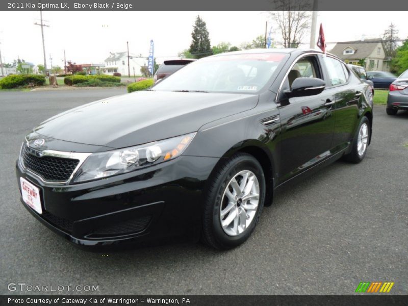 Ebony Black / Beige 2011 Kia Optima LX