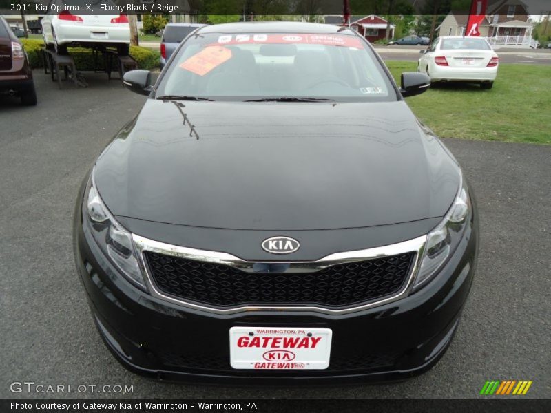 Ebony Black / Beige 2011 Kia Optima LX