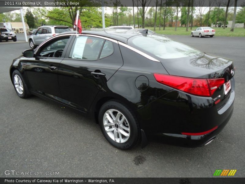 Ebony Black / Beige 2011 Kia Optima LX