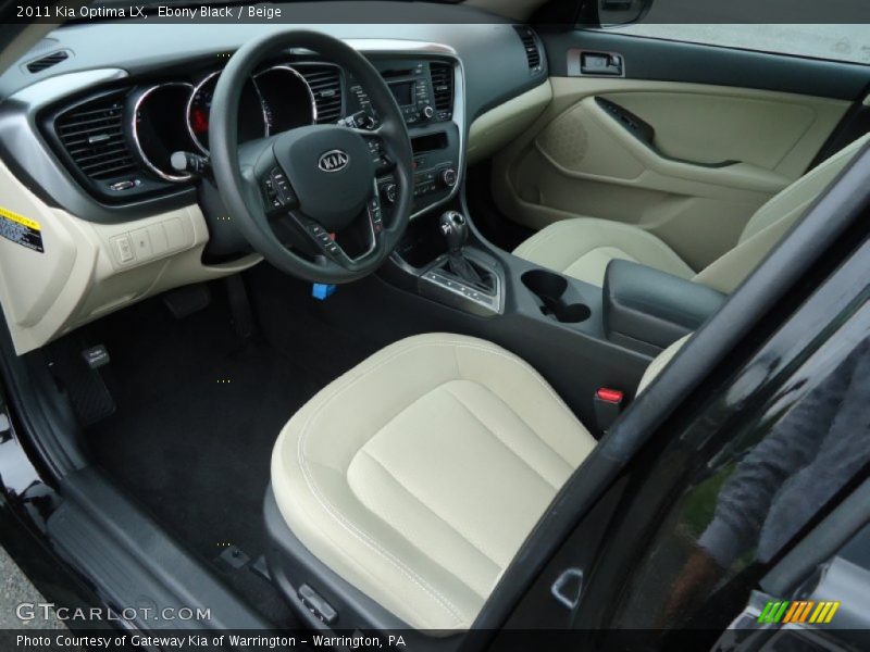 Ebony Black / Beige 2011 Kia Optima LX