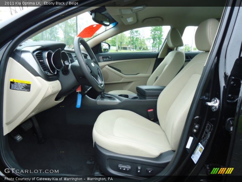 Ebony Black / Beige 2011 Kia Optima LX