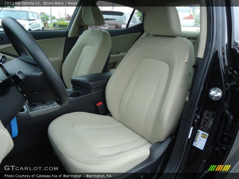 Ebony Black / Beige 2011 Kia Optima LX