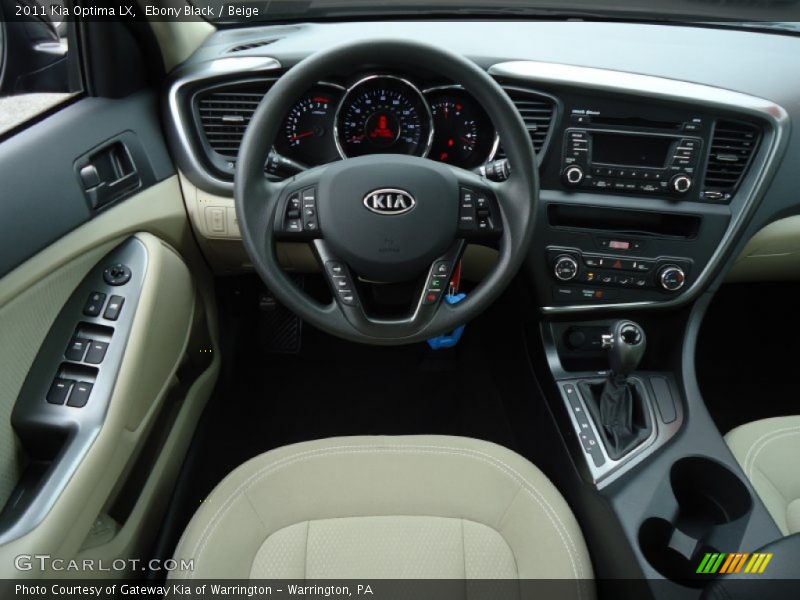 Ebony Black / Beige 2011 Kia Optima LX