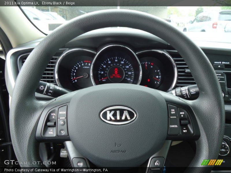 Ebony Black / Beige 2011 Kia Optima LX