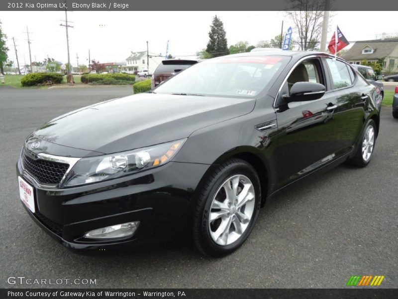 Ebony Black / Beige 2012 Kia Optima LX