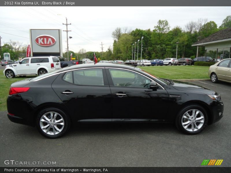 Ebony Black / Beige 2012 Kia Optima LX