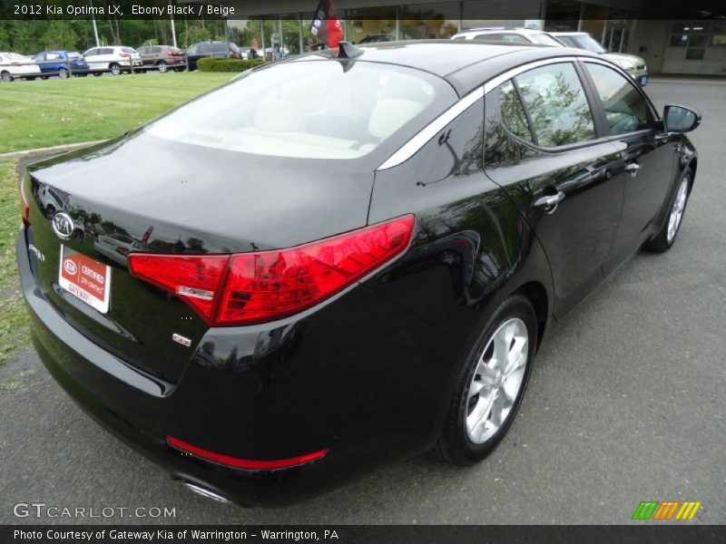 Ebony Black / Beige 2012 Kia Optima LX