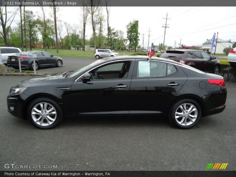 Ebony Black / Beige 2012 Kia Optima LX