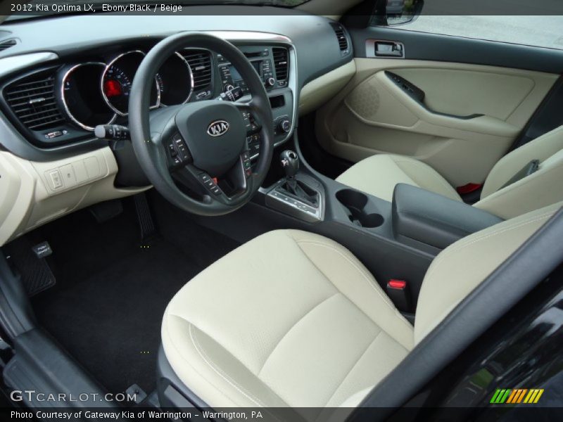 Ebony Black / Beige 2012 Kia Optima LX