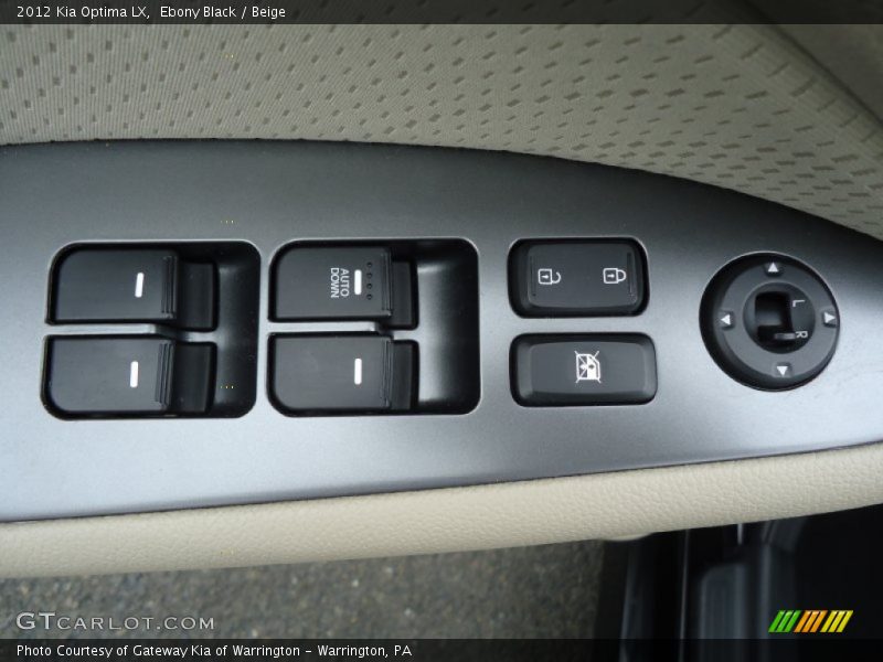 Ebony Black / Beige 2012 Kia Optima LX