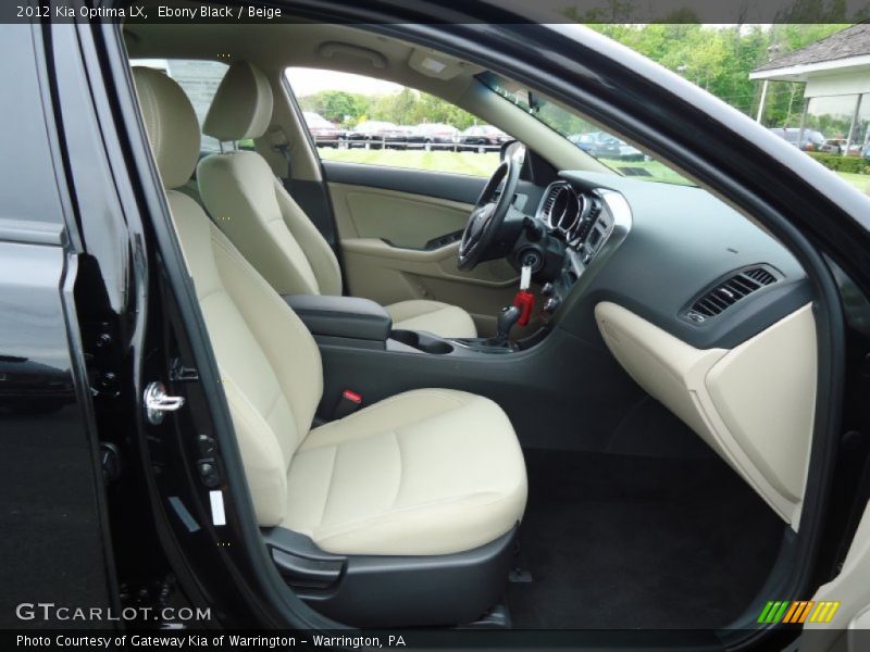 Ebony Black / Beige 2012 Kia Optima LX