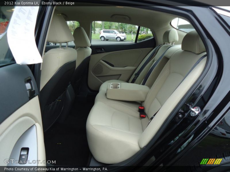 Ebony Black / Beige 2012 Kia Optima LX