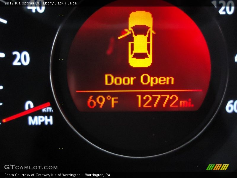 Ebony Black / Beige 2012 Kia Optima LX