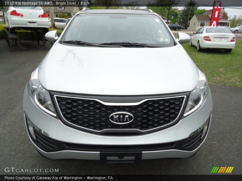 Bright Silver / Black 2012 Kia Sportage SX AWD