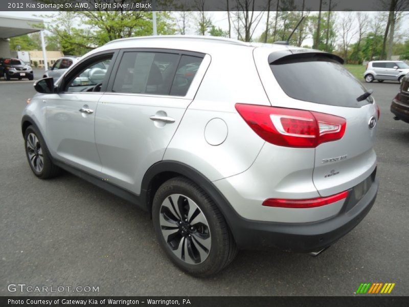 Bright Silver / Black 2012 Kia Sportage SX AWD