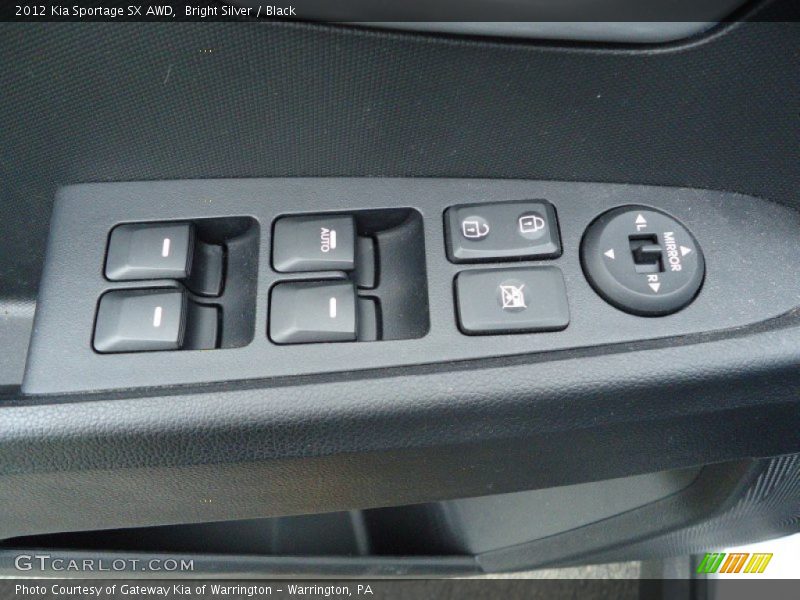 Bright Silver / Black 2012 Kia Sportage SX AWD