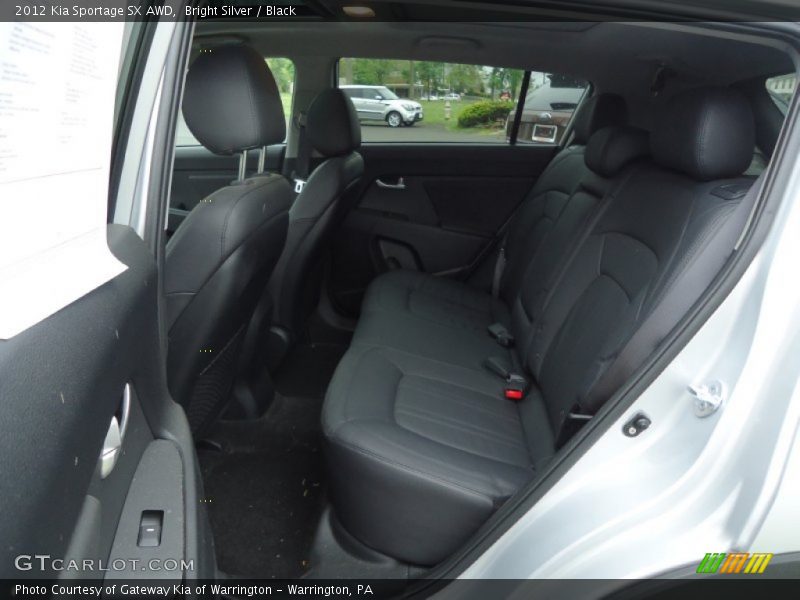 Bright Silver / Black 2012 Kia Sportage SX AWD