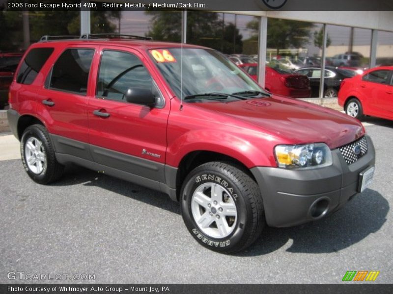 Redfire Metallic / Medium/Dark Flint 2006 Ford Escape Hybrid 4WD