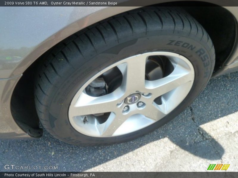 Oyster Gray Metallic / Sandstone Beige 2009 Volvo S80 T6 AWD