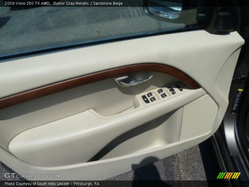 Oyster Gray Metallic / Sandstone Beige 2009 Volvo S80 T6 AWD