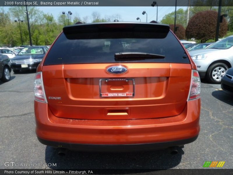 Blazing Copper Metallic / Charcoal 2008 Ford Edge SE