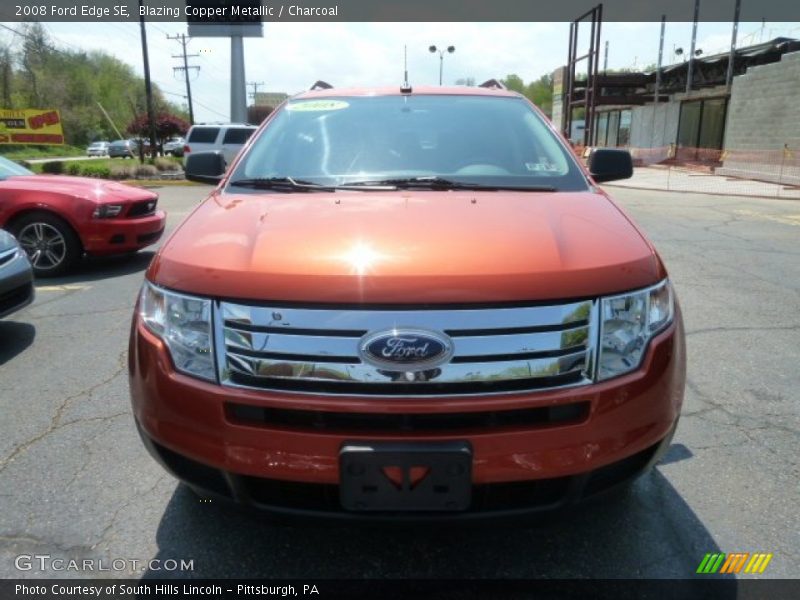 Blazing Copper Metallic / Charcoal 2008 Ford Edge SE