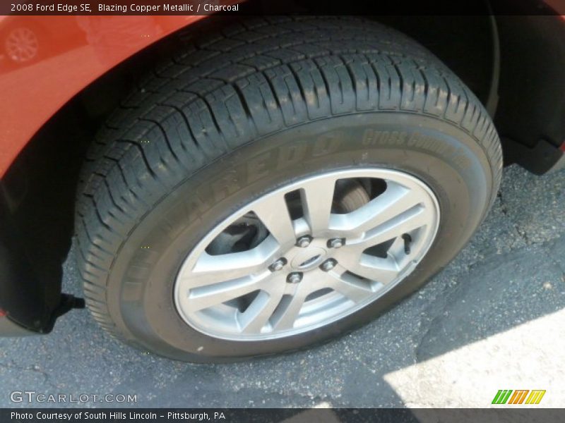 Blazing Copper Metallic / Charcoal 2008 Ford Edge SE