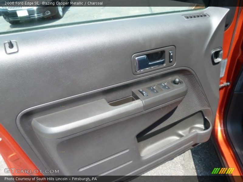 Blazing Copper Metallic / Charcoal 2008 Ford Edge SE