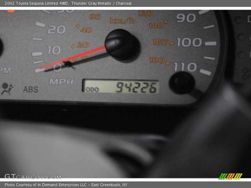 Thunder Gray Metallic / Charcoal 2002 Toyota Sequoia Limited 4WD